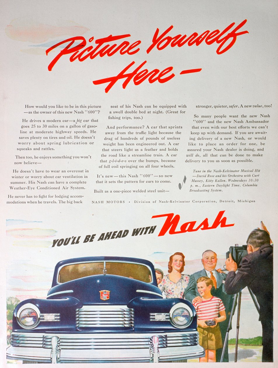 Annonce for Nash 600-bilen, 1946 af Unbekannt