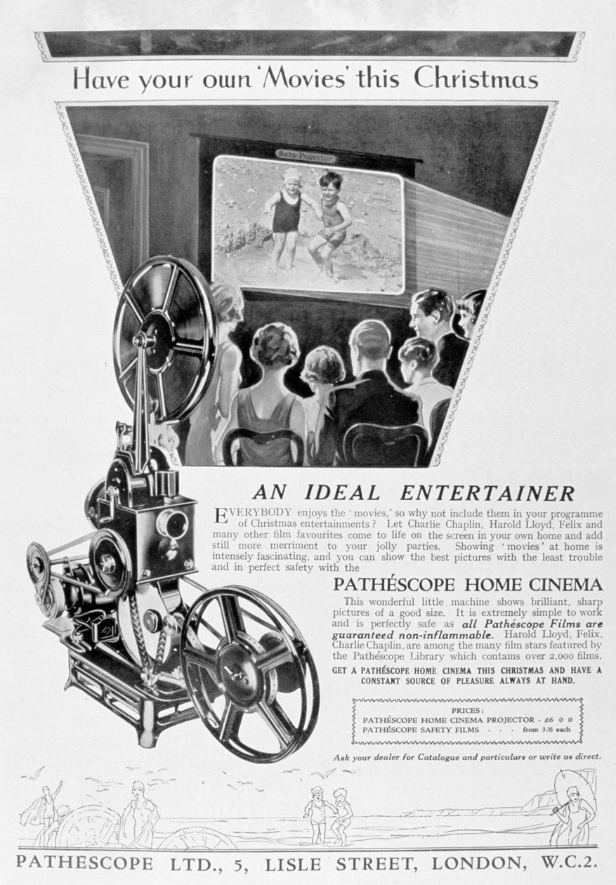 Annonce for Pathescope Home Cinema, 1928 af Unbekannt