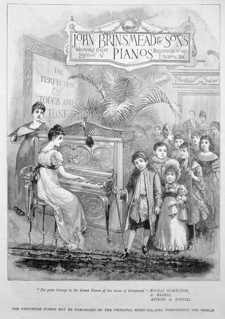 Annonce for Brinsmead-klaverer, 1899 af Unbekannt