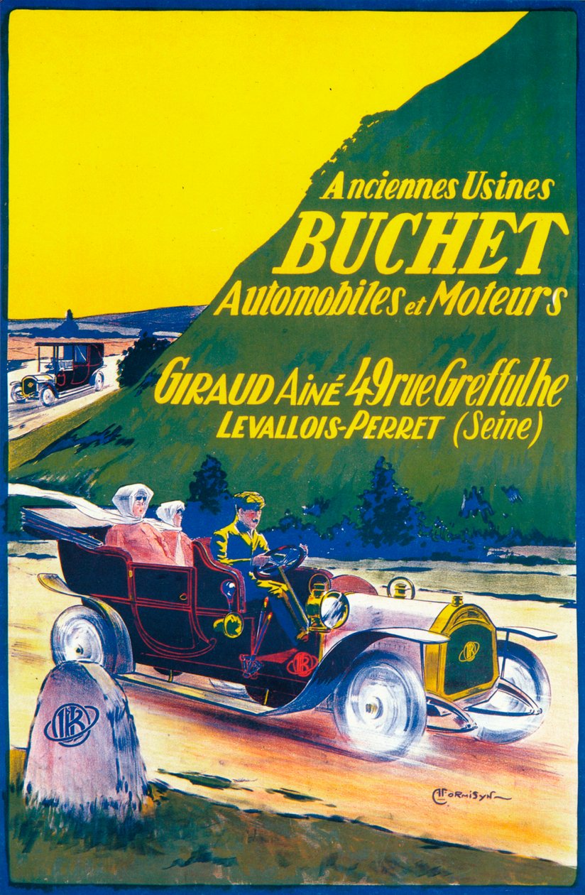 Annonce for Buchet-biler, c1910