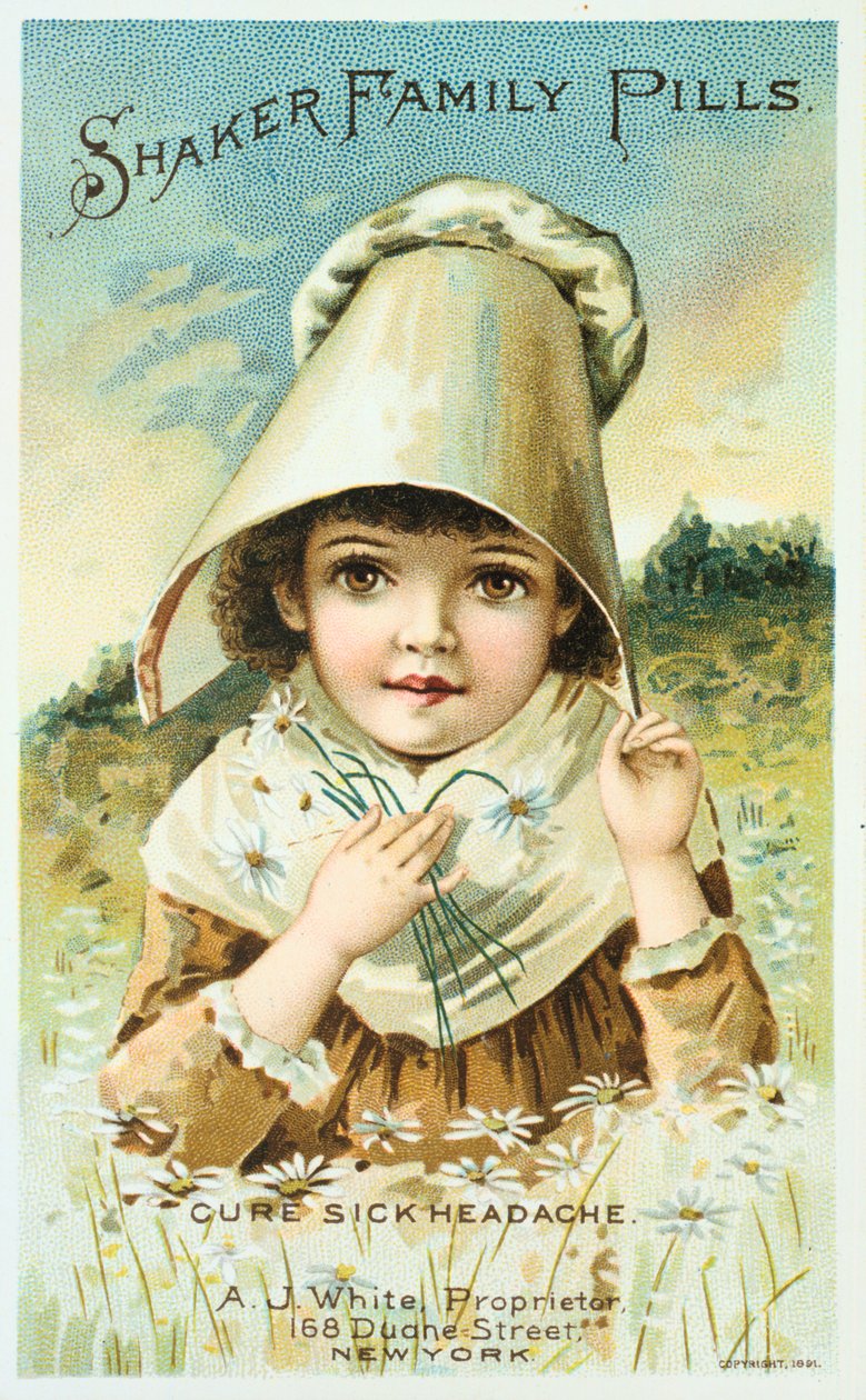 Annonce for Shaker Family Pills, 1891 af Unbekannt