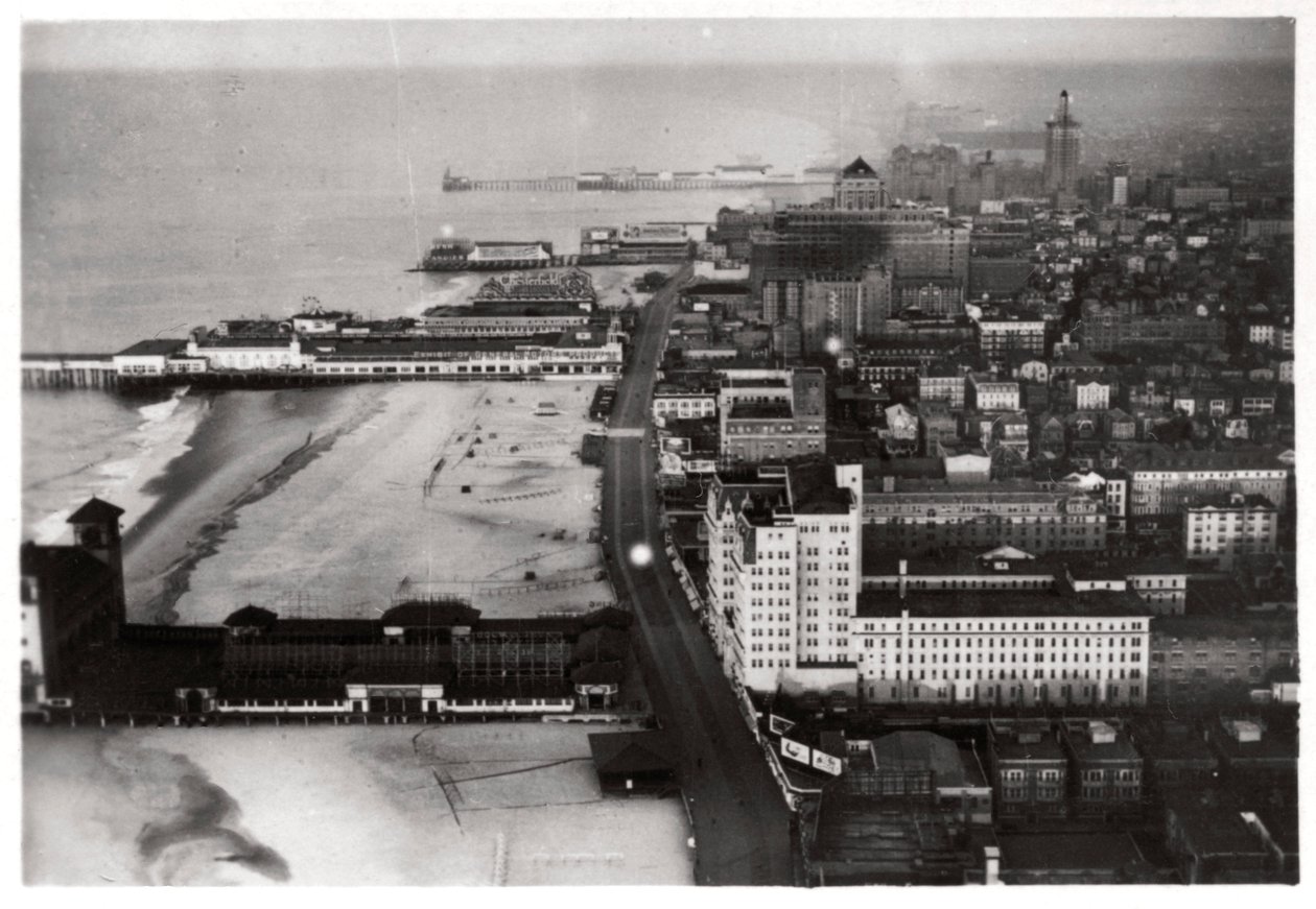 Luftfoto af Atlantic City, New Jersey, USA, fra en Zeppelin, 1930 1933 af Unbekannt