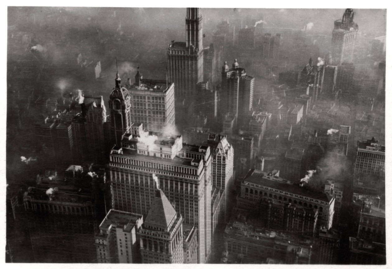 Luftfoto af Manhattan, New York City, USA, fra en Zeppelin, 1928 1933 af Unbekannt