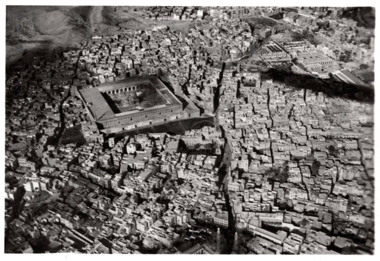 Luftfoto af det gamle Kairo, Egypten, fra en Zeppelin, 1931 1933 af Unbekannt