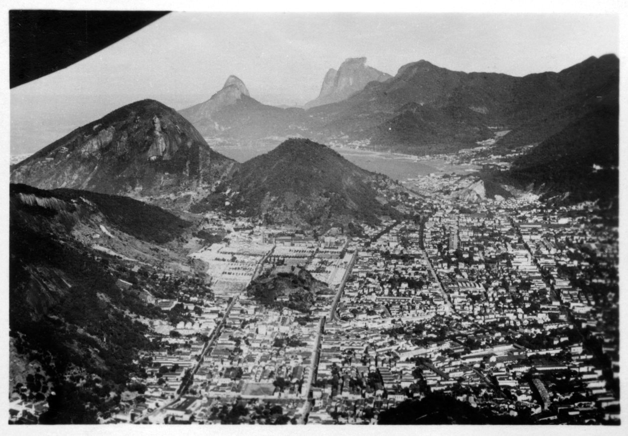 Luftfoto af Rio de Janeiro, Brasilien, fra en Zeppelin, 1930 1933 af Unbekannt