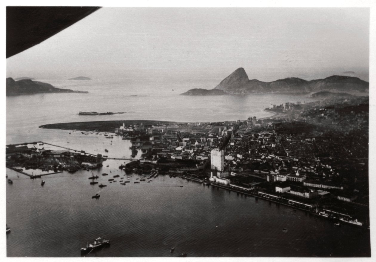 Luftfoto af Rio de Janeiro, Brasilien, fra en Zeppelin, 1930 1933 af Unbekannt
