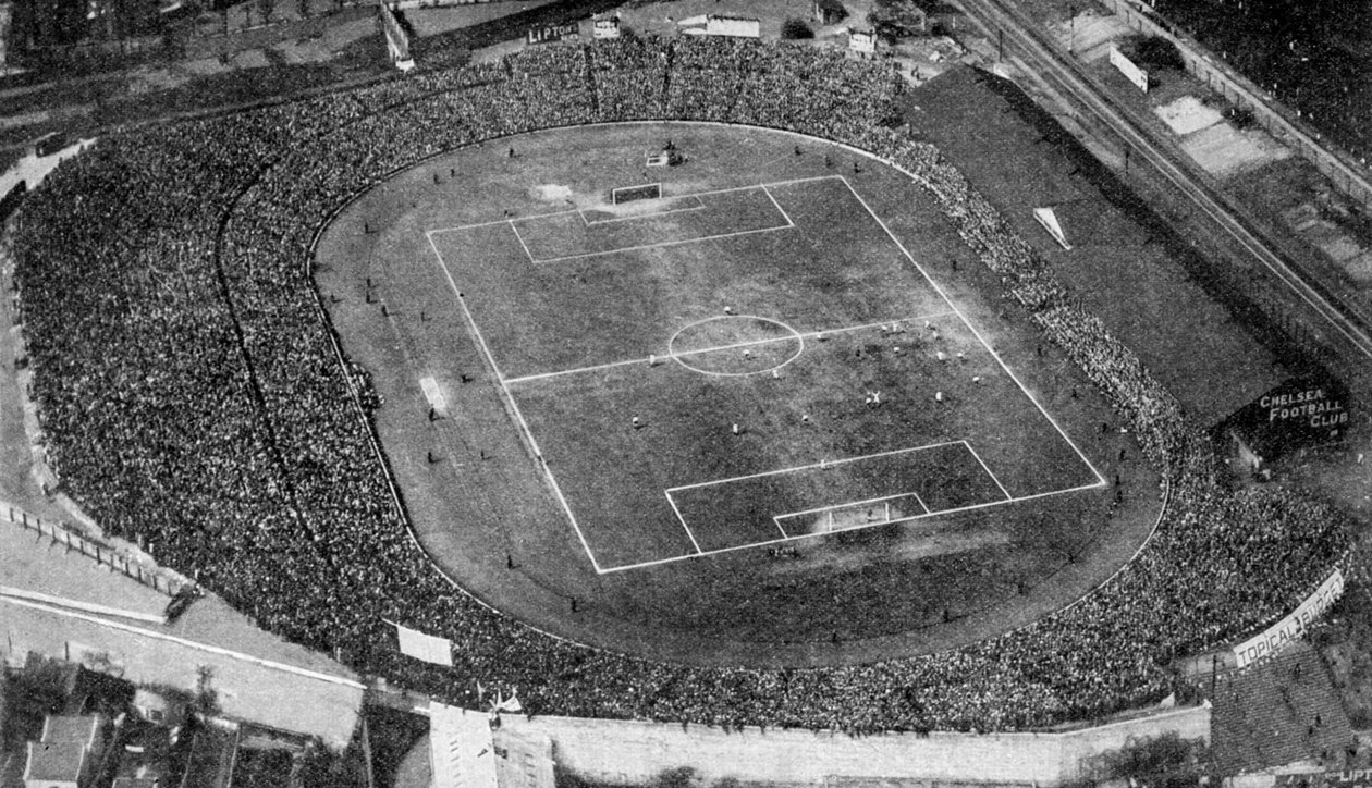 Luftfoto af Stamford Bridge, stadion af Chelsea Football Club, London, c1922 af Unbekannt