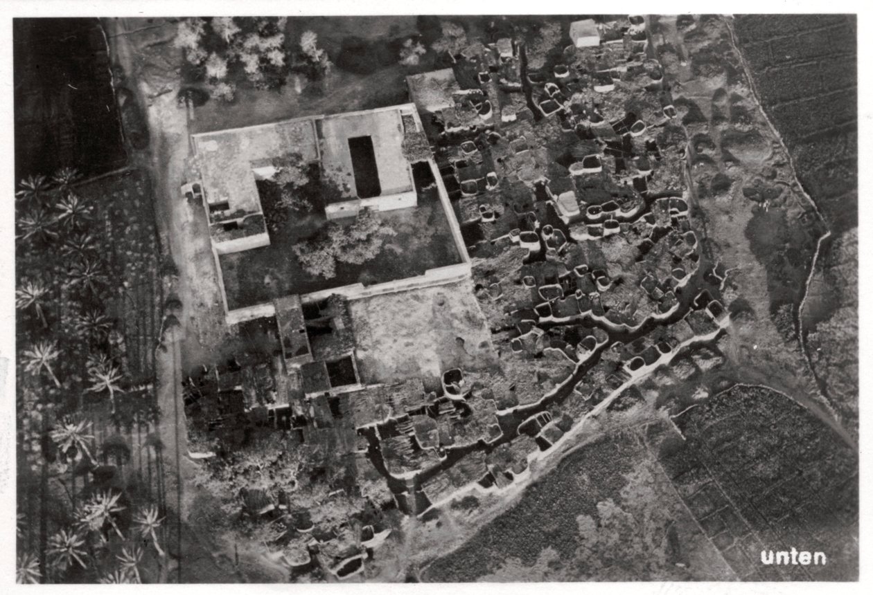 Luftfoto af en landsby, Egypten, 1931 1933 af Unbekannt