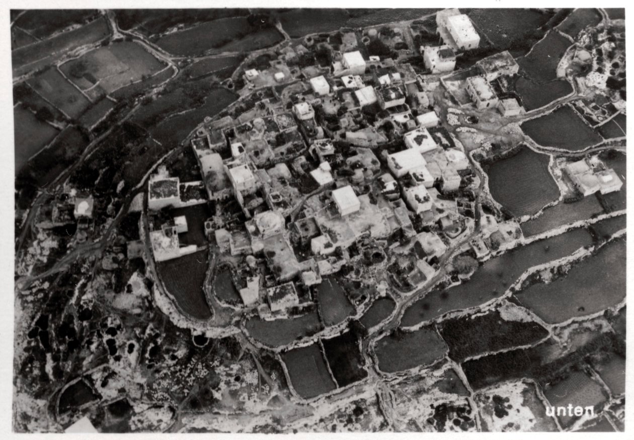 Luftfoto af højderne omkring Jerusalem, Palæstina, fra en Zeppelin, 1931 1933 af Unbekannt