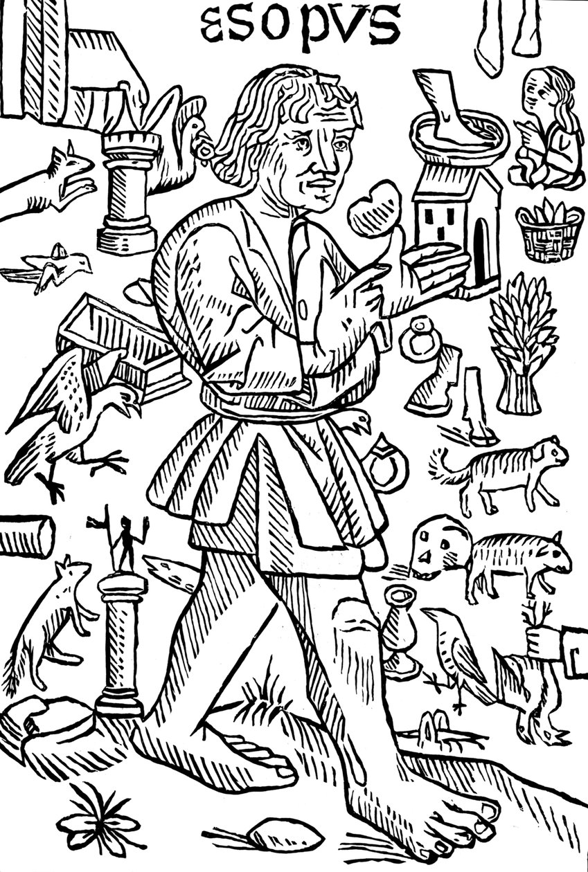 Aesop, græsk fabulist, c1480 af Unbekannt