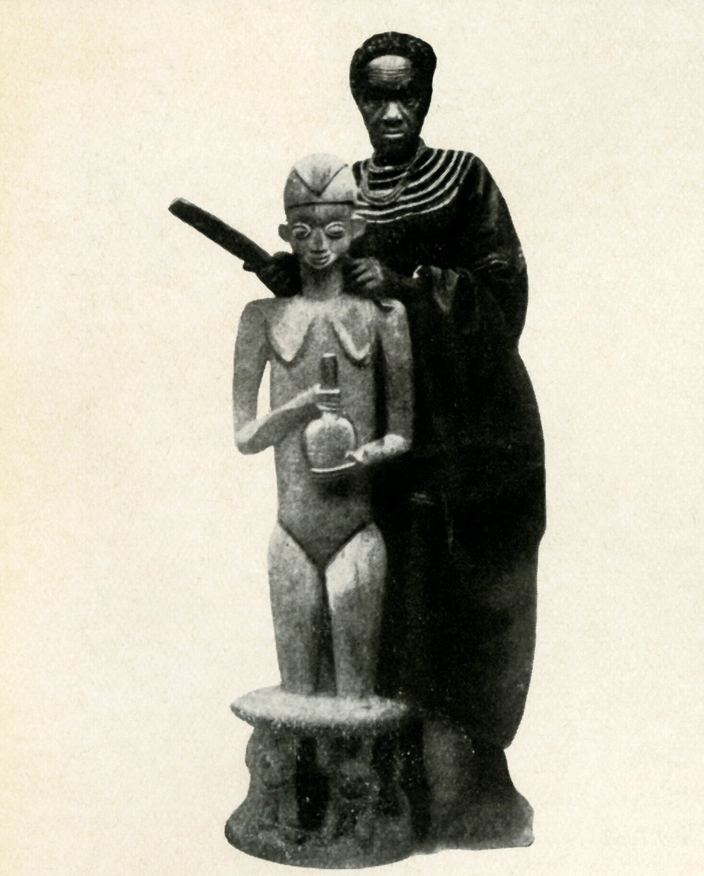 Afrikansk billedhugger Camerouns, 1947. af Unbekannt