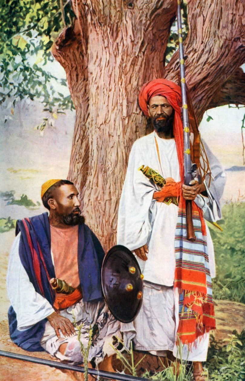 Afridis Pathan-stammer, krigsførelse i de nordindiske marcher, Indien, 1922 af Unbekannt