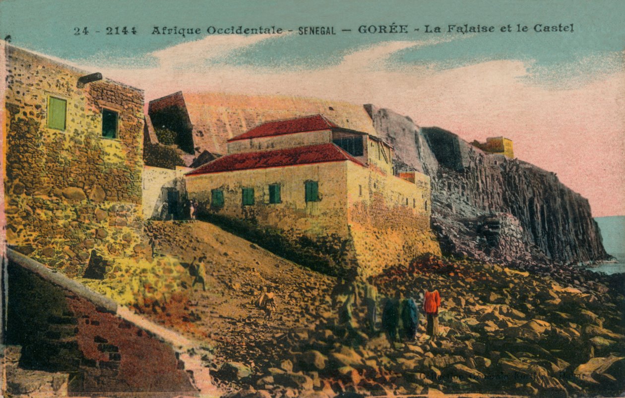 Vestafrika -Senegal - Gorée - La Falasise og slottet, c1900. af Unbekannt