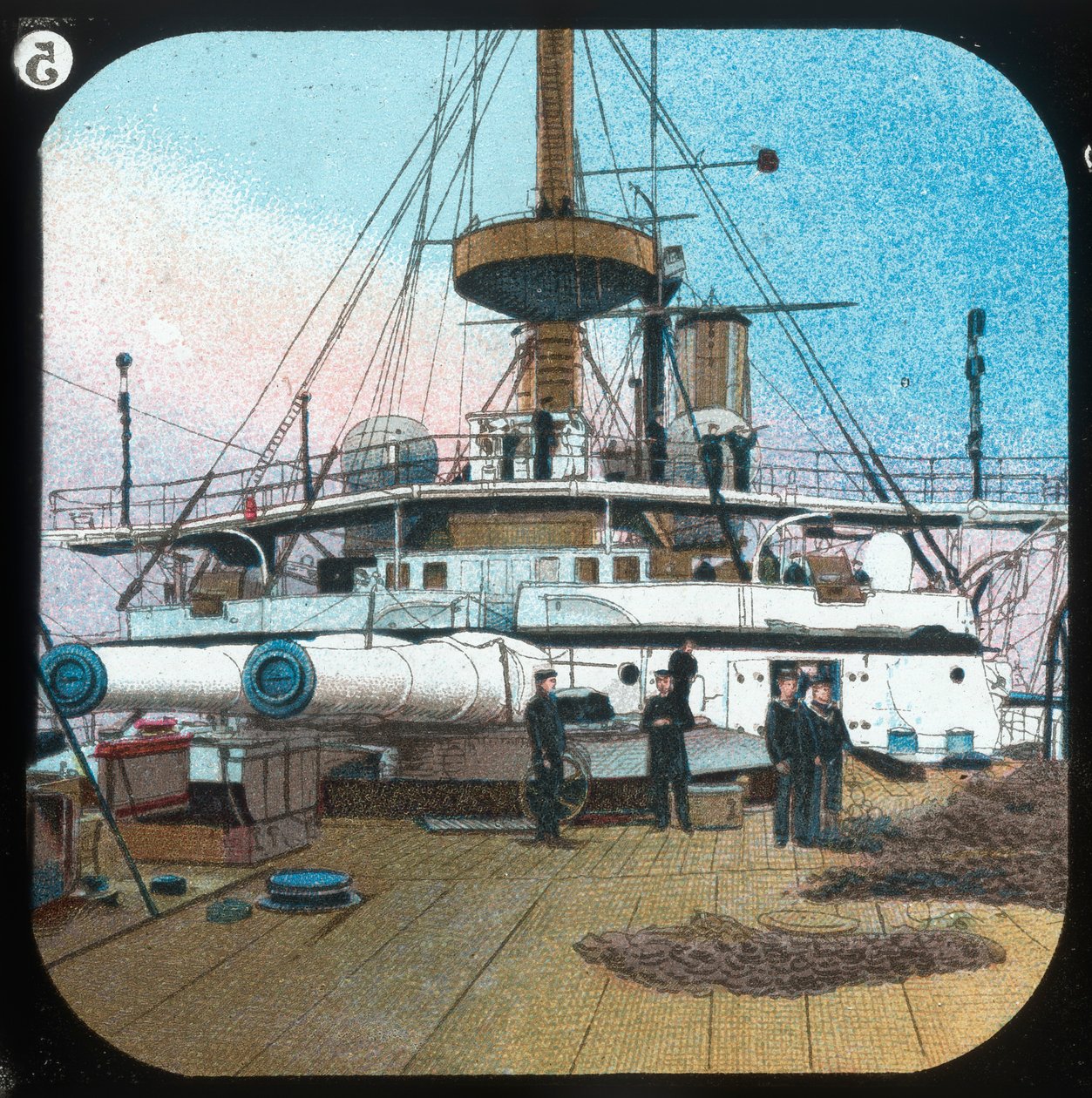 Efter Barbette -- H.M.S. Revenger, c1900. af Unbekannt