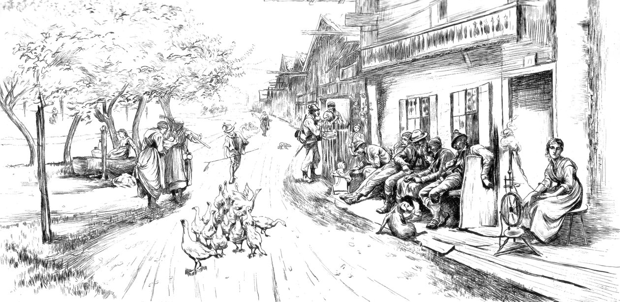 Efter dagens slid, 1873 c1880-1882 af Unbekannt