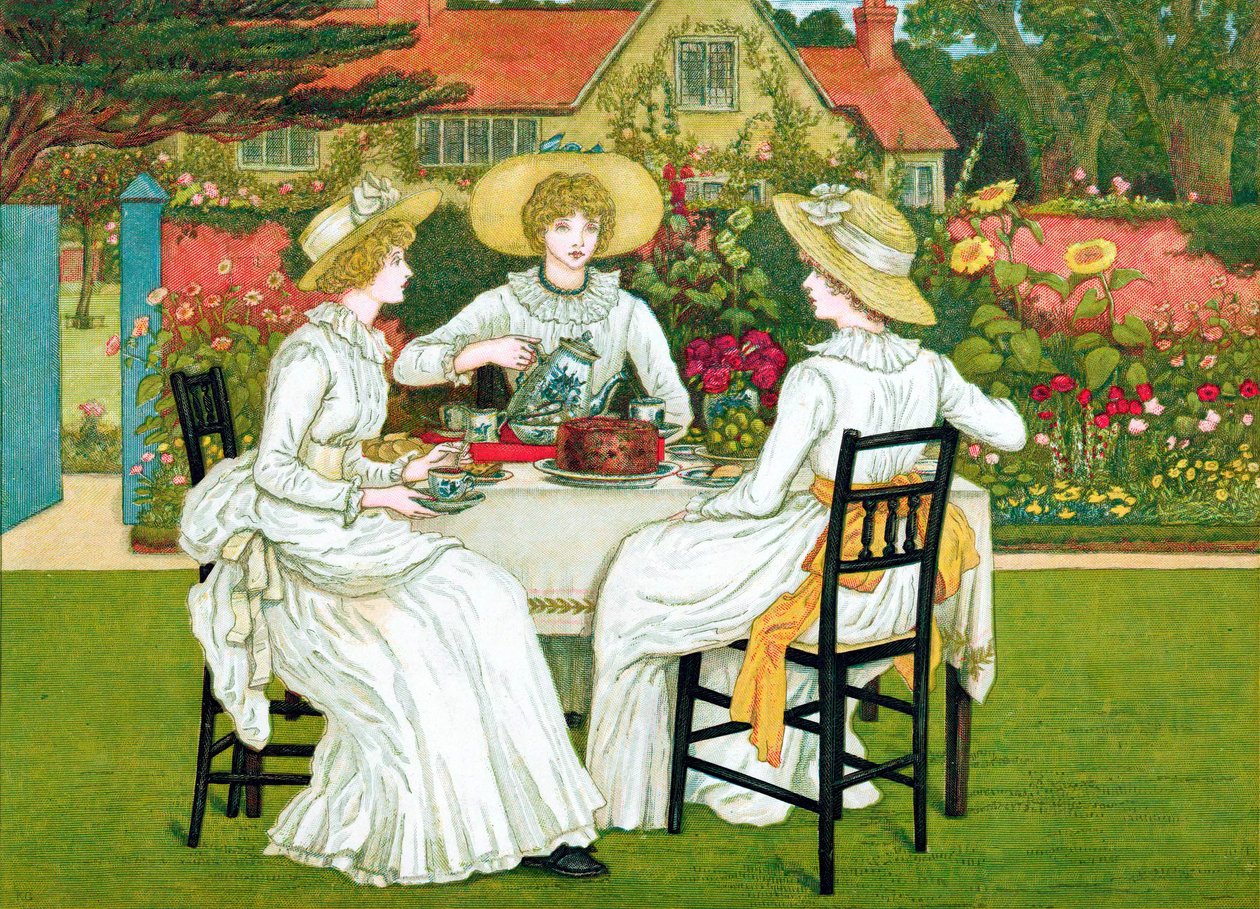 Eftermiddagste, 1886 af Unbekannt