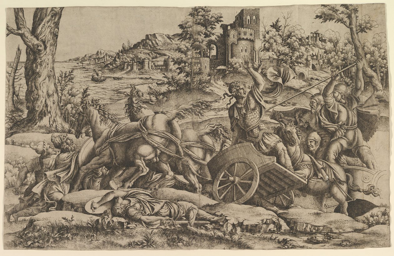 Agamemnon dræber Odios, ca. 1545. af Unbekannt