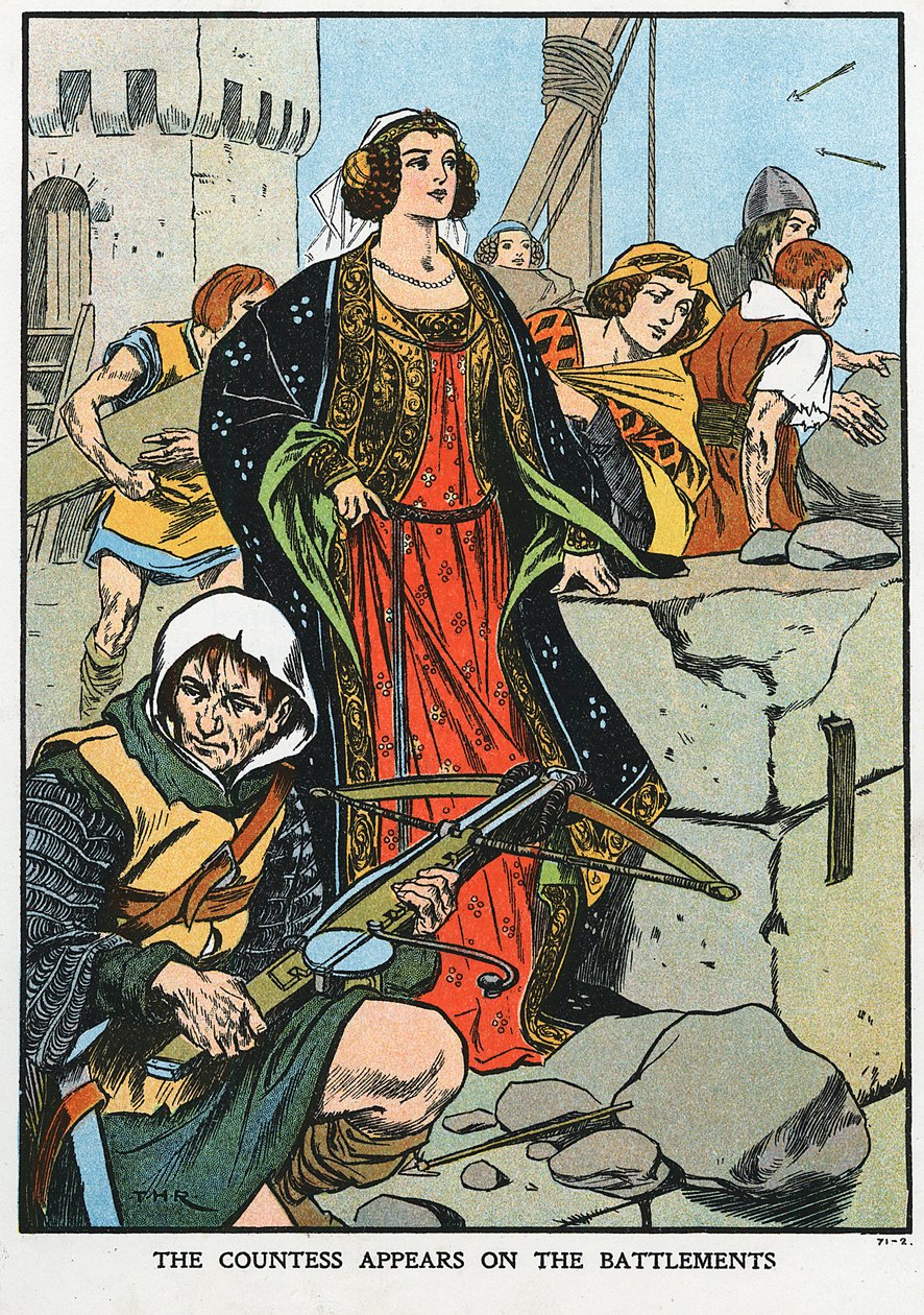 Agnes, grevinde af Dunbar 1312-1369, kendt som Black Agnes, 1338 begyndelsen af det 20. århundrede af Unbekannt