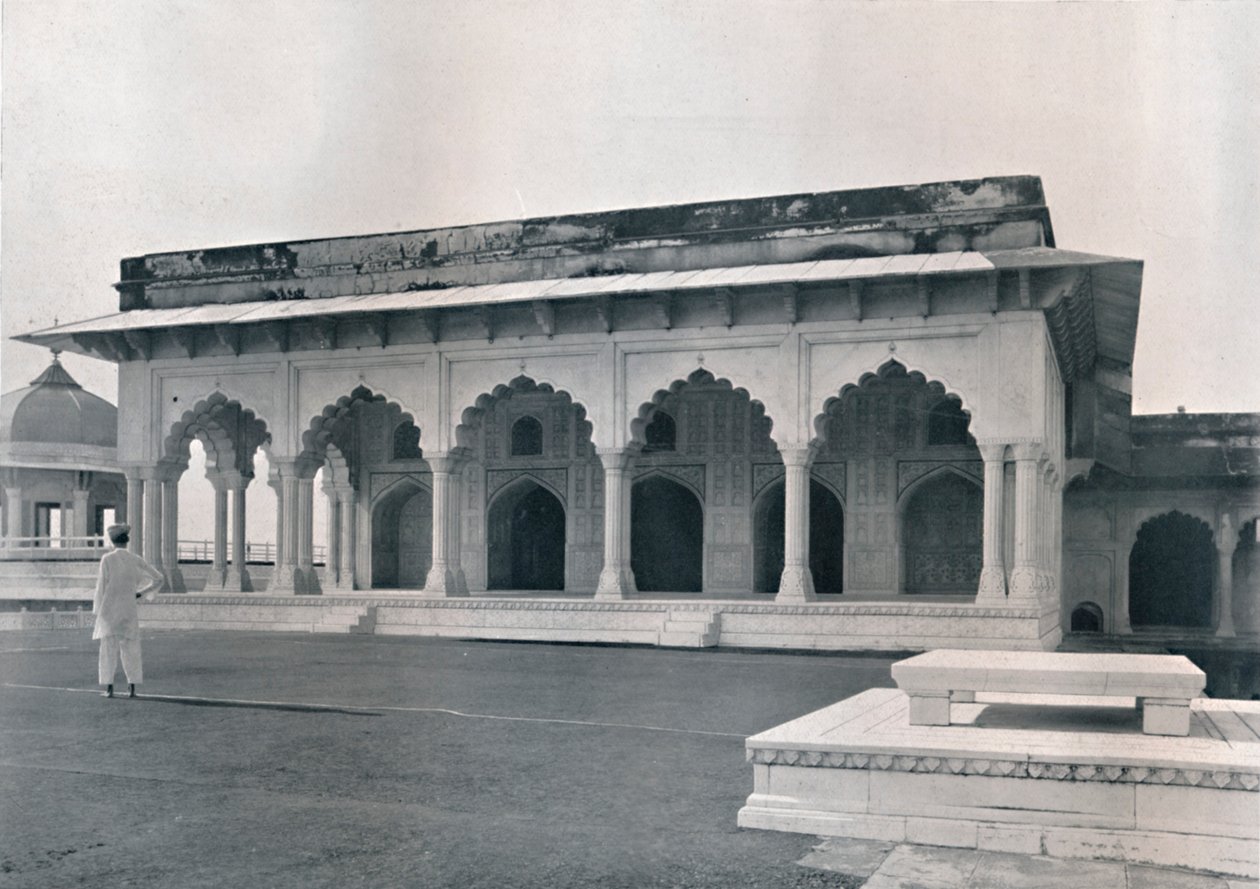 Agra. Dewan-i-Khas eller Hall of Public Audience, c1910. af Unbekannt