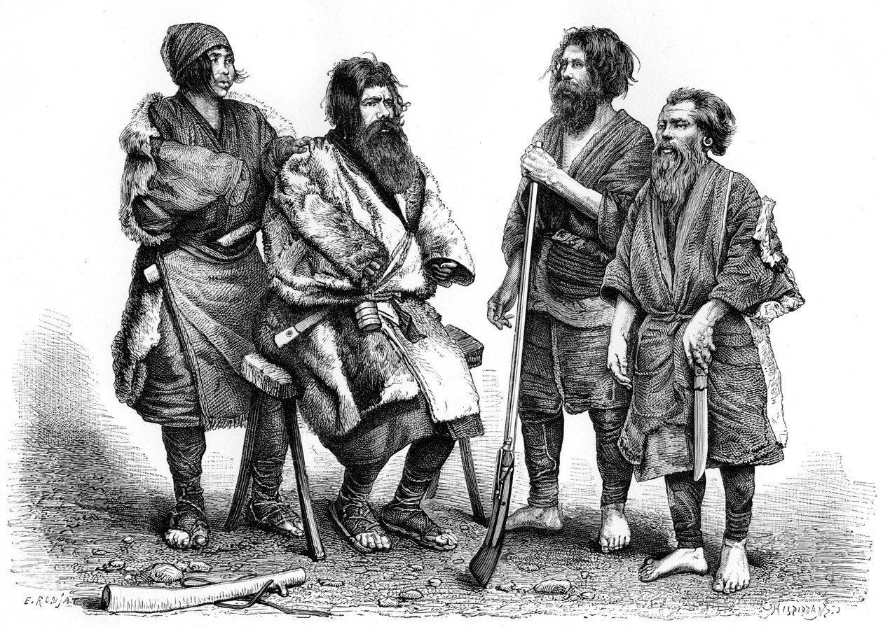 Ainu-folket, Japan, 1895 af Unbekannt
