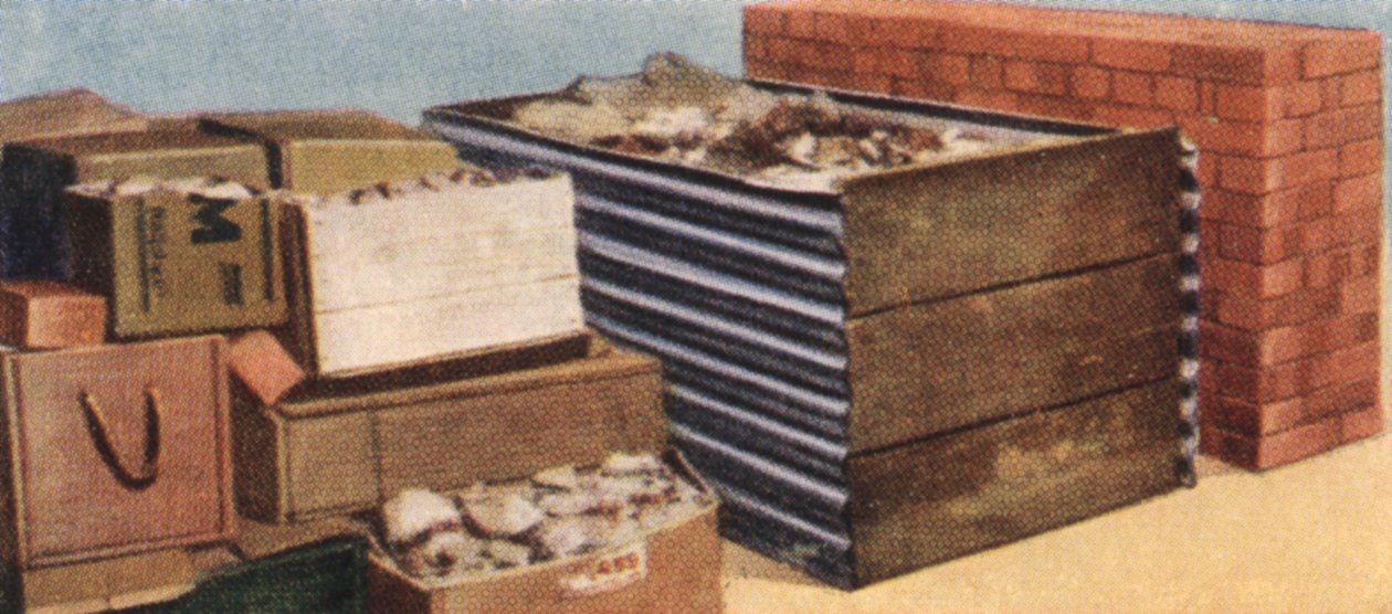 Air Raid Precautions, cigaretkort, britisk, 1938 af Unbekannt