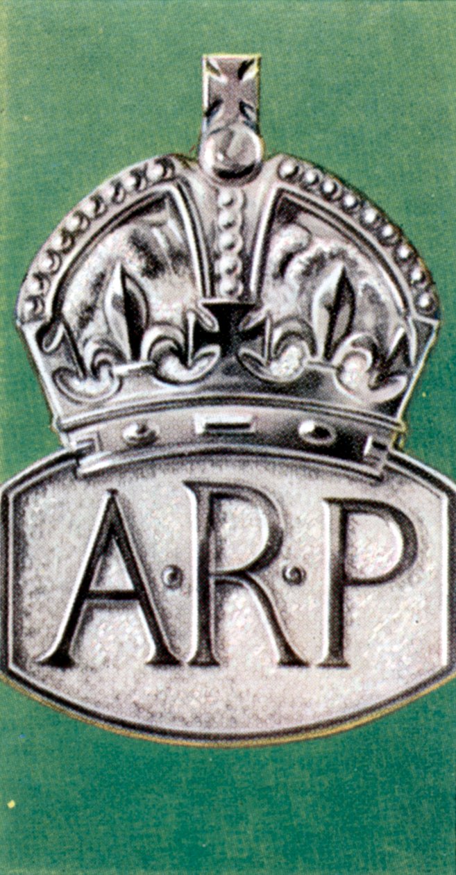 Air Raid Precautions, cigaretkort, britisk, 1938 af Unbekannt