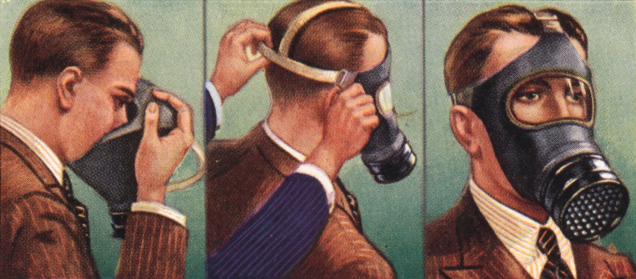 Air Raid Precautions, cigaretkort, britisk, 1938 af Unbekannt