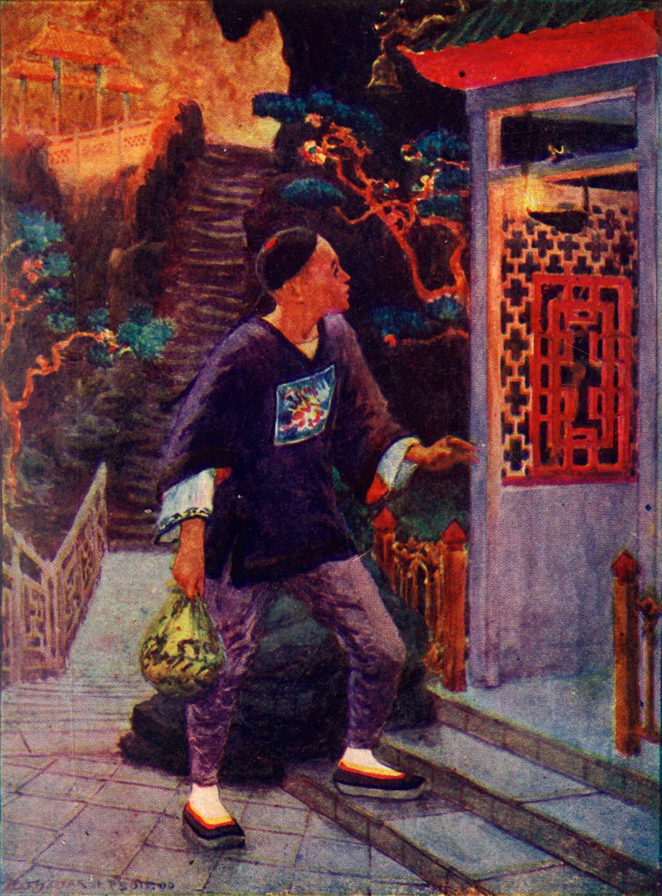 Aladdin opdager lampen, c1930. af Unbekannt
