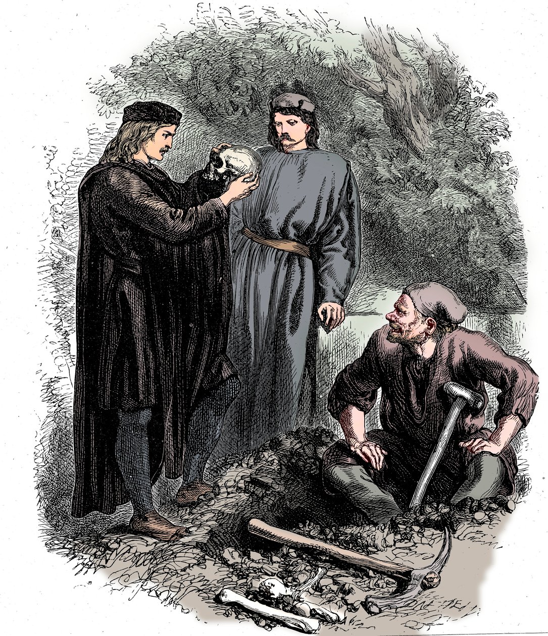 Ak, stakkels Yorick! Jeg kendte ham, Horatio, c1850 af Unbekannt