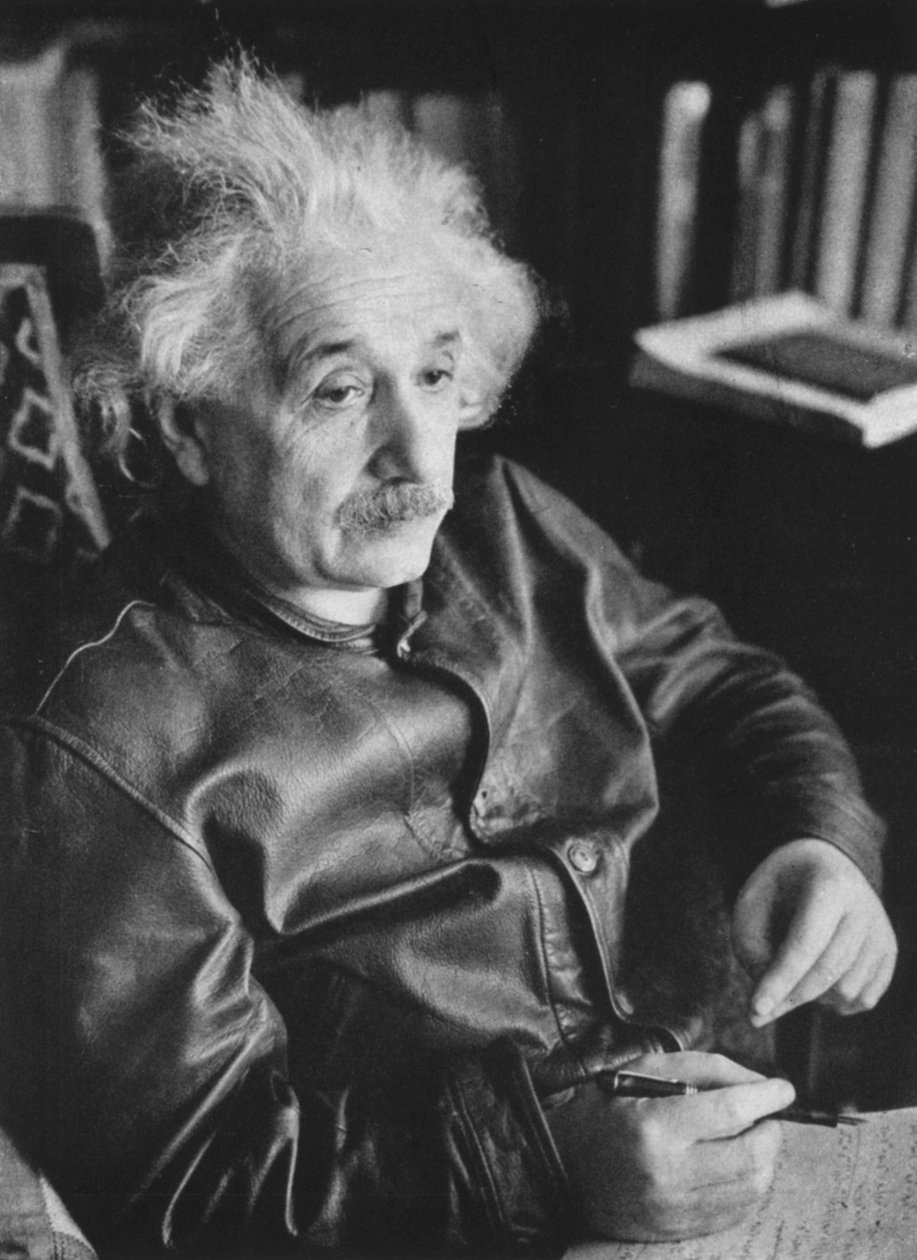 Albert Einstein, tysk-schweizisk-amerikansk matematiker og fysiker af Unbekannt
