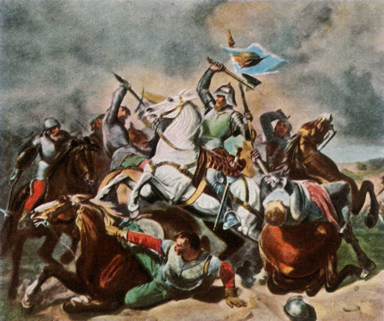 Albrecht Achilles i kamp mod Nürnbergerne, 1450, 1936. af Unbekannt