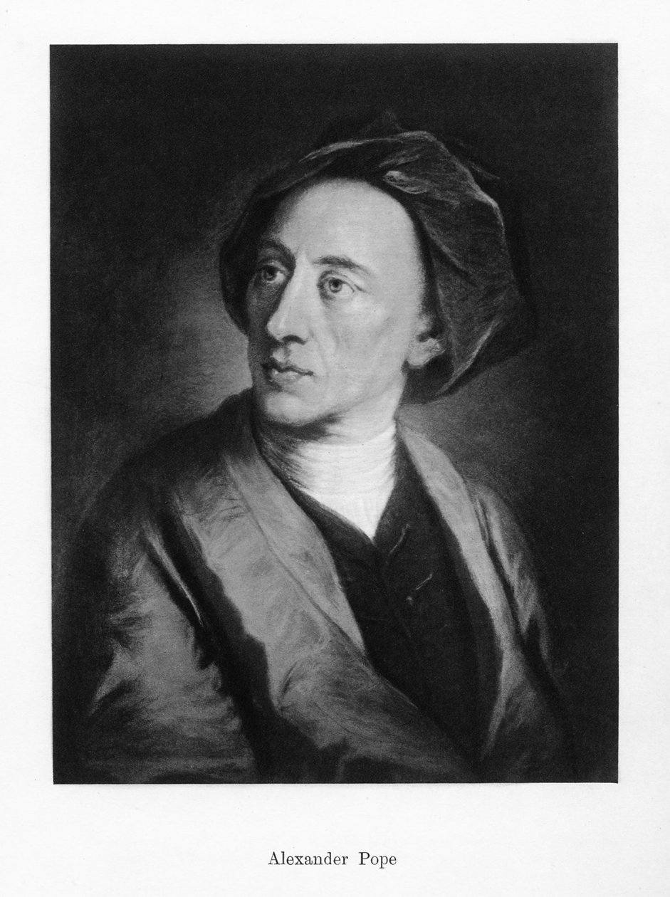 Alexander Pope, engelsk digter, 1800-tallet af Unbekannt