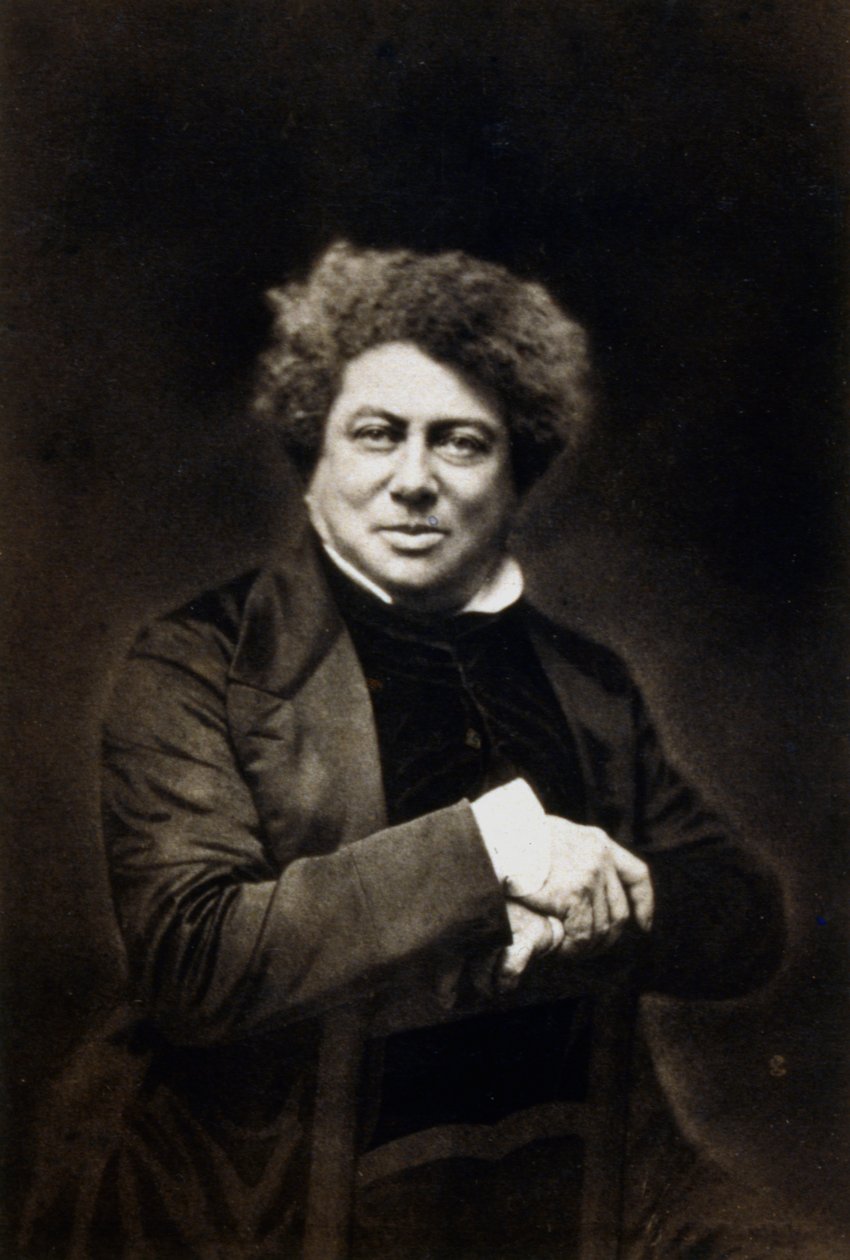 Alexandre Dumas den Ældre, fransk romanforfatter og dramatiker, c1840-1860 af Unbekannt
