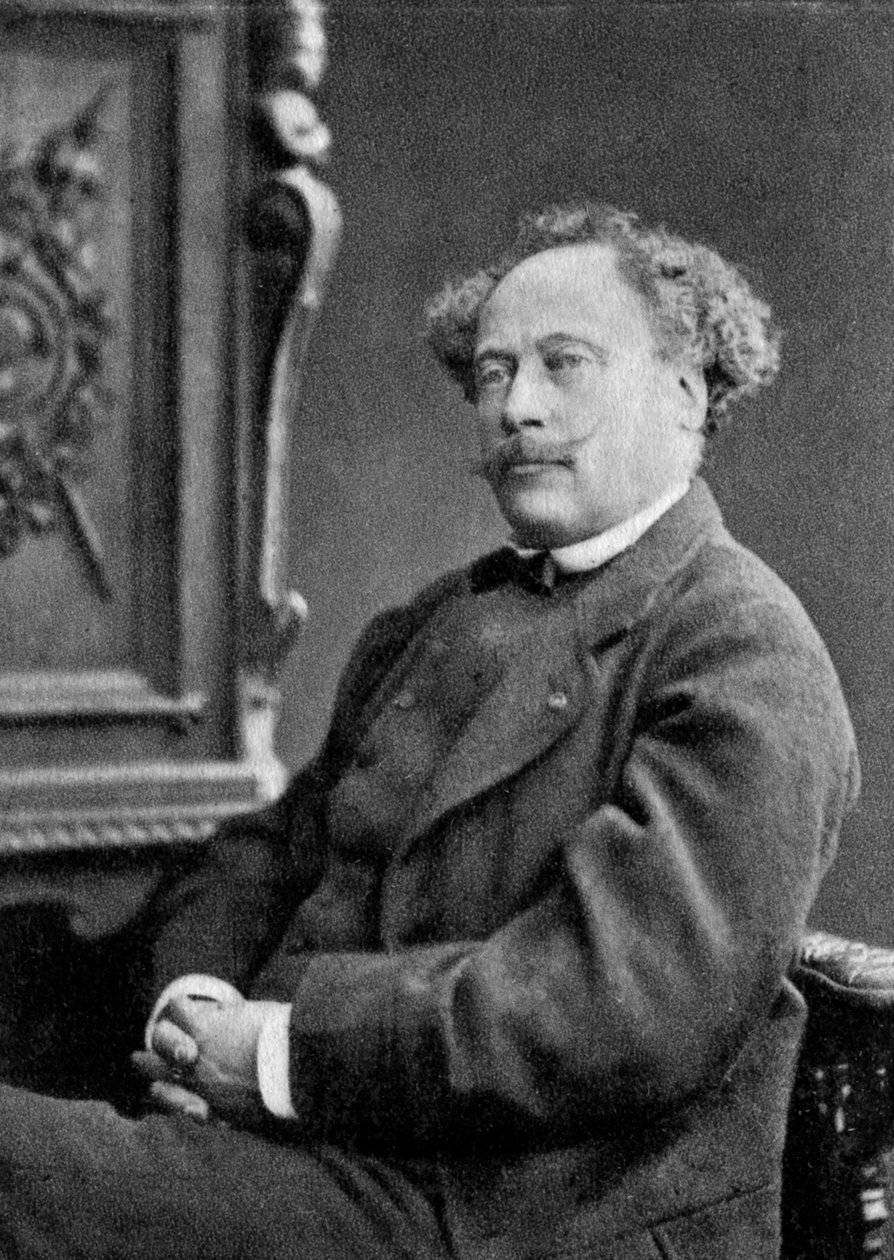 Alexandre Dumas den Yngre, fransk dramatiker og romanforfatter, 1884 af Unbekannt