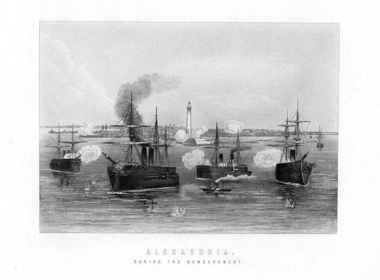 Alexandria, Under bombardementet, 1882, 1800-tallet af Unbekannt