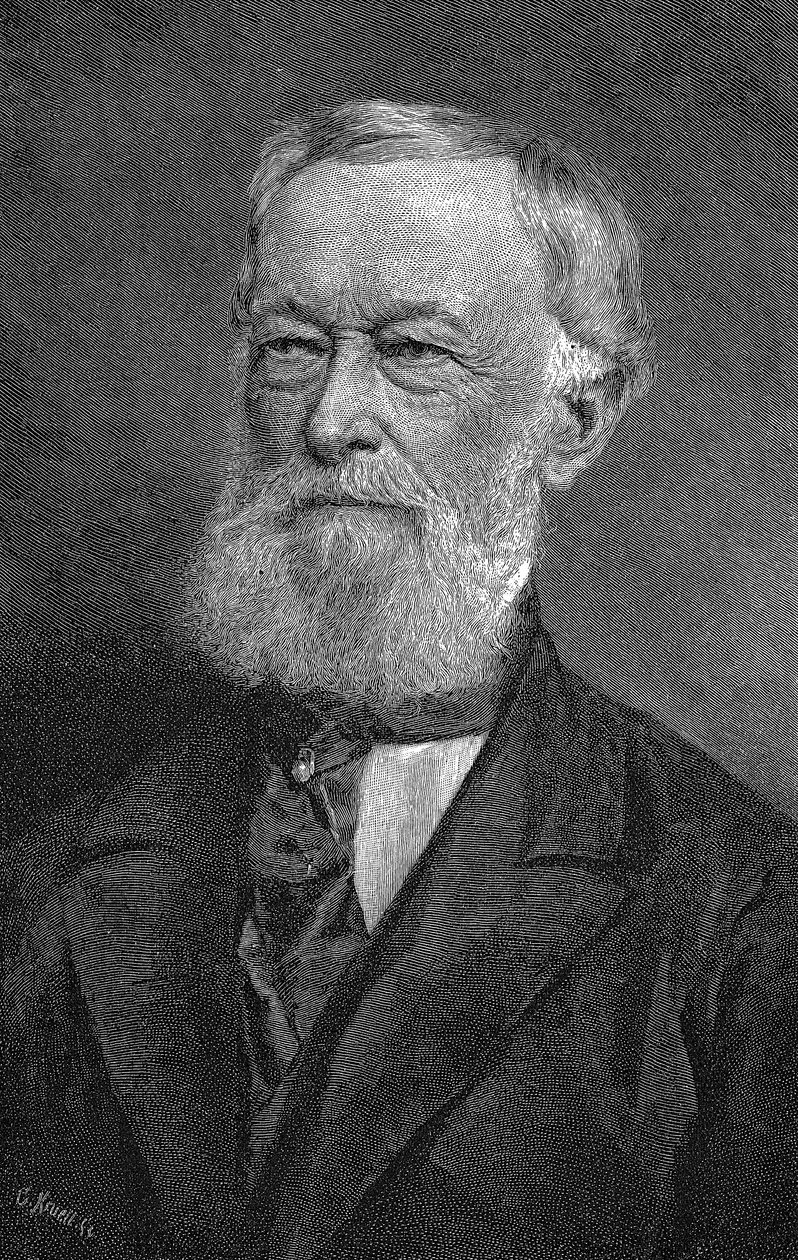 Alfred Krupp, tysk industrimand og våbenfabrikant, 1886 af Unbekannt