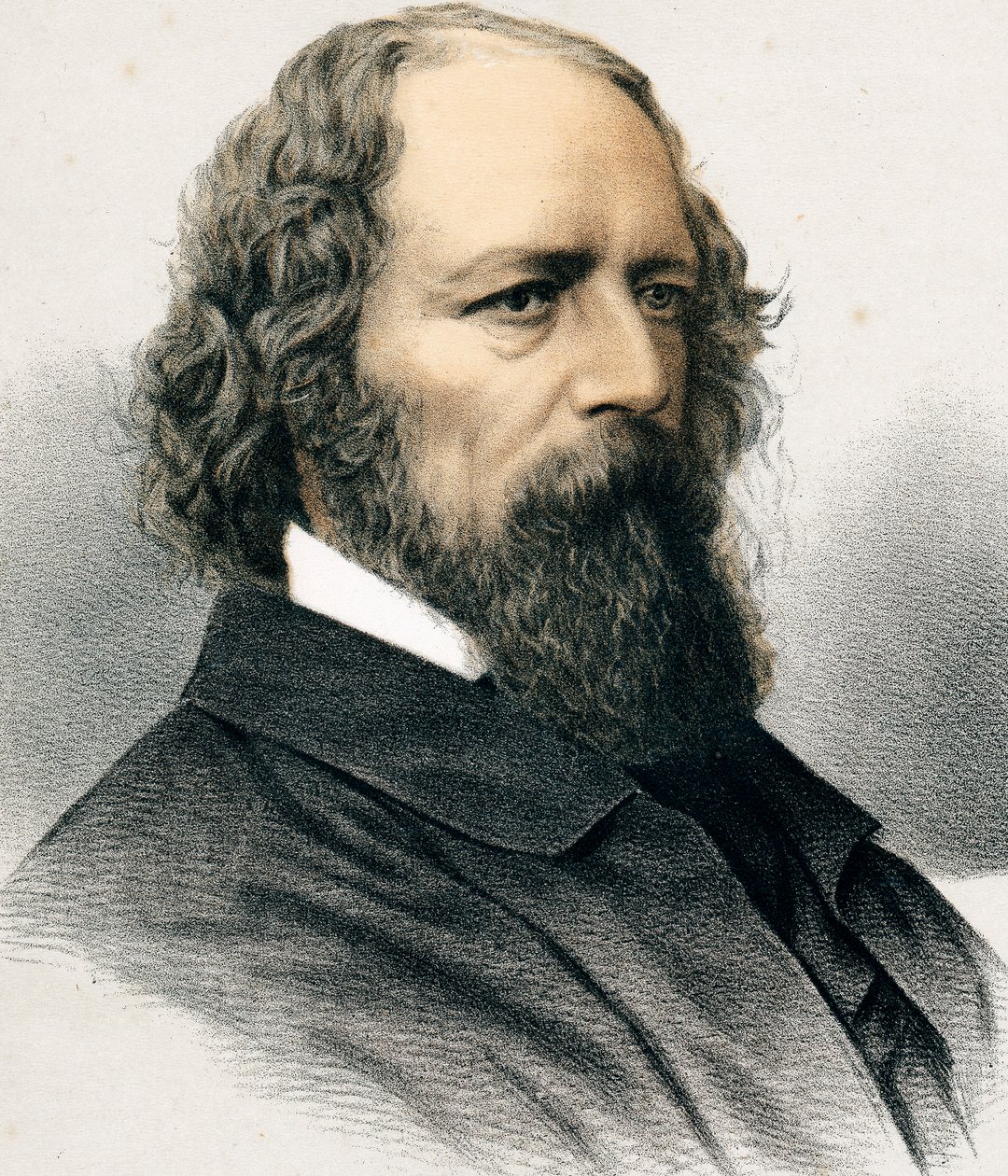Alfred Tennyson, 1. Baron Tennyson, engelsk digter, c1880 af Unbekannt