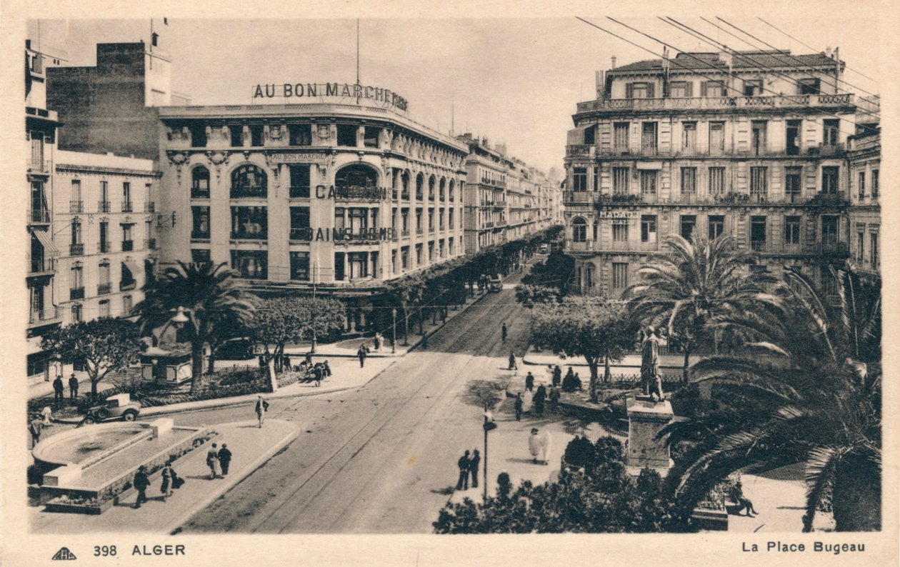 Algier - Place Bugeau, c1930 af Unbekannt