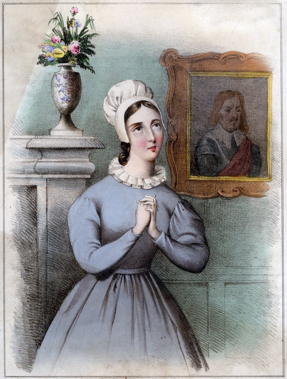 Alice Bridgenorth, en karakter i Walter Scotts roman Peveril of the Peak, 1800-tallet af Unbekannt