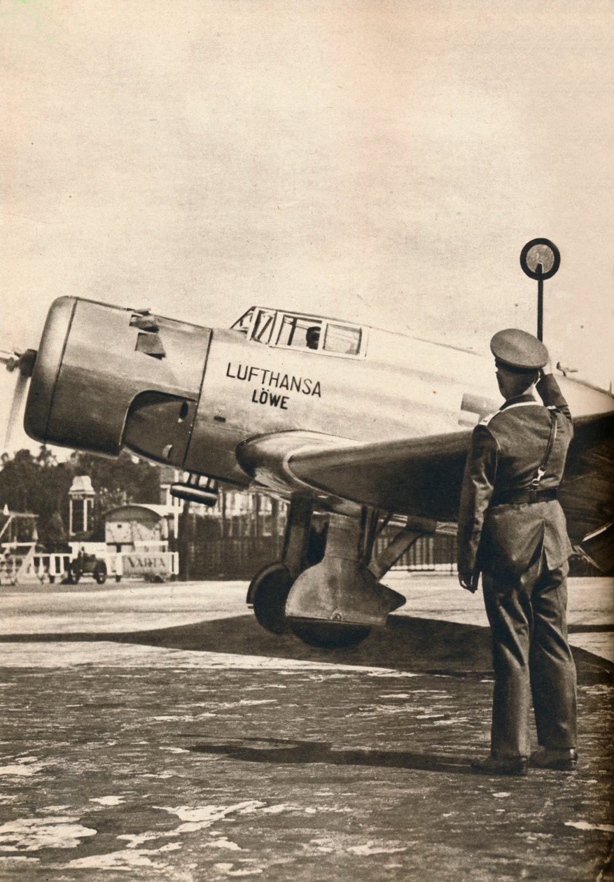 Alt klart til start i Tempelhof Lufthavn, Berlin, c1936 c1937 af Unbekannt