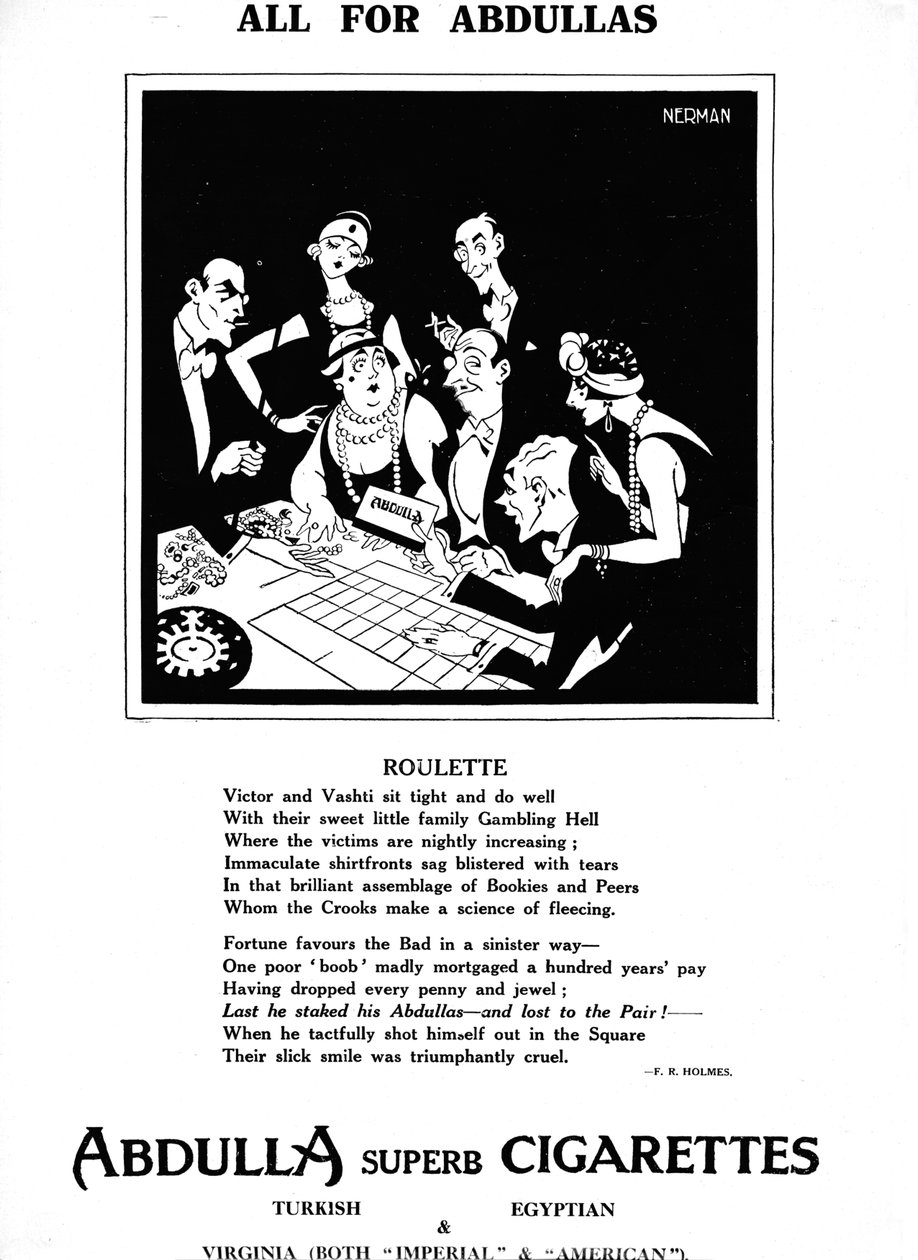 Alt for Abdullas - Roulette, 1927 af Unbekannt