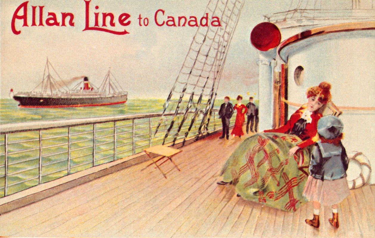 Allan Line til Canada, c1900. af Unbekannt