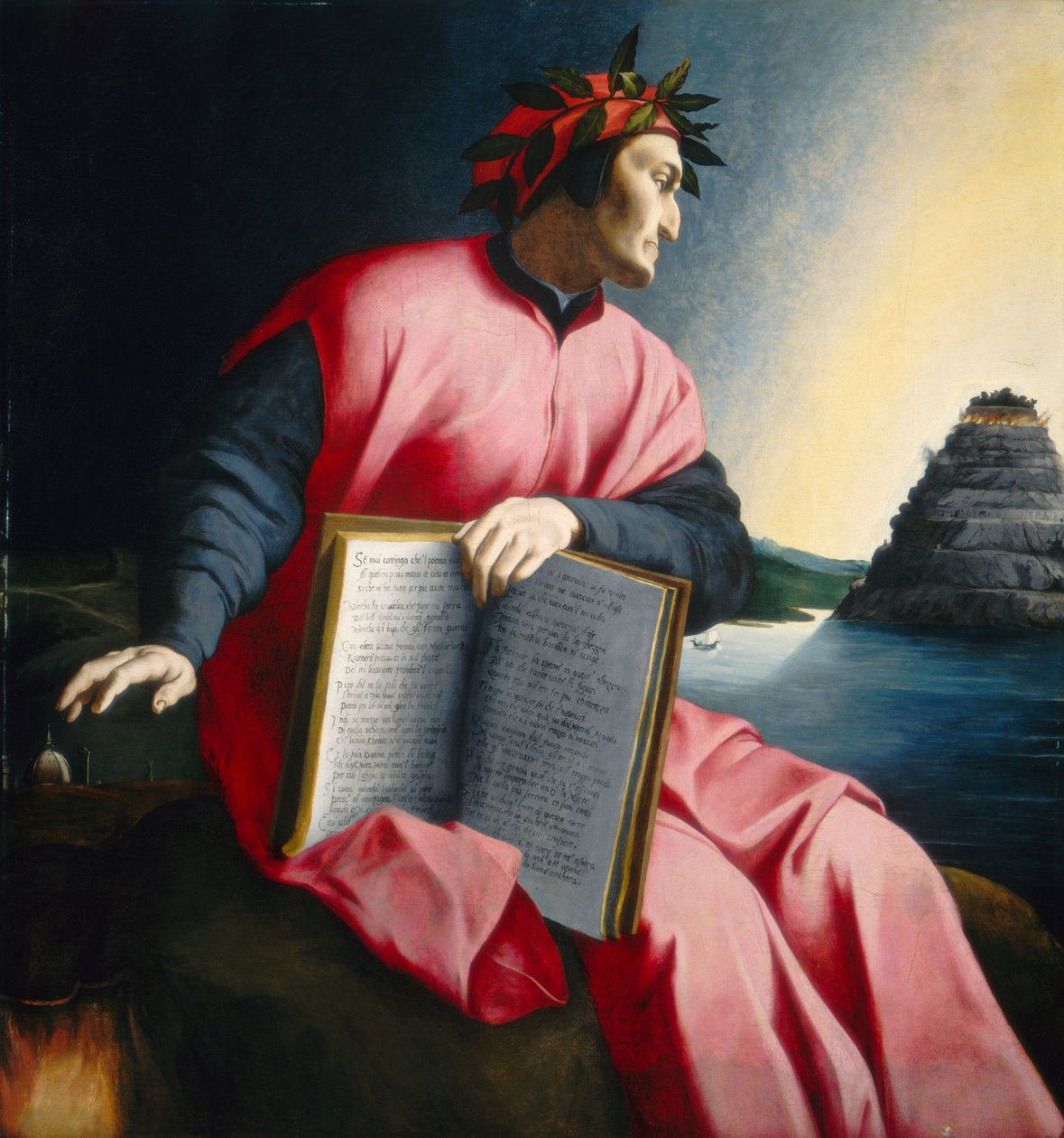Allegorisk Portræt af Dante, slutningen af 1500-tallet. af Unbekannt