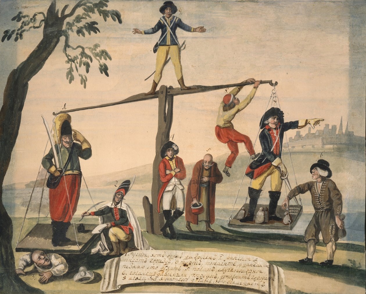 Allegori af Europa i 1791, 1791 af Unbekannt