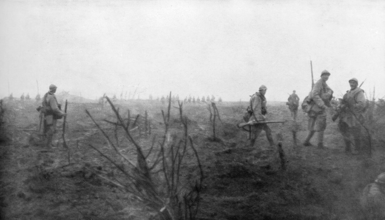 Allierede tropper, 31. juli 1917 ved Yser-kanalen, Belgien, 1926 af Unbekannt