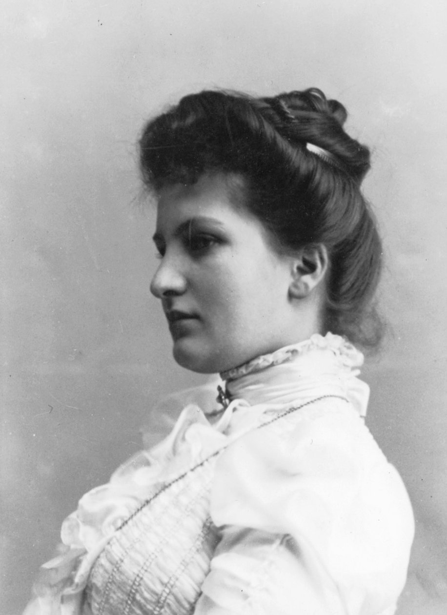 Alma Schindler, østrigsk socialite og komponist, ca. 1900 af Unbekannt