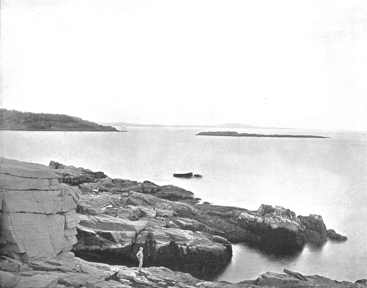 Langs kysten, Bar Harbor, Maine, USA, c1900. af Unbekannt