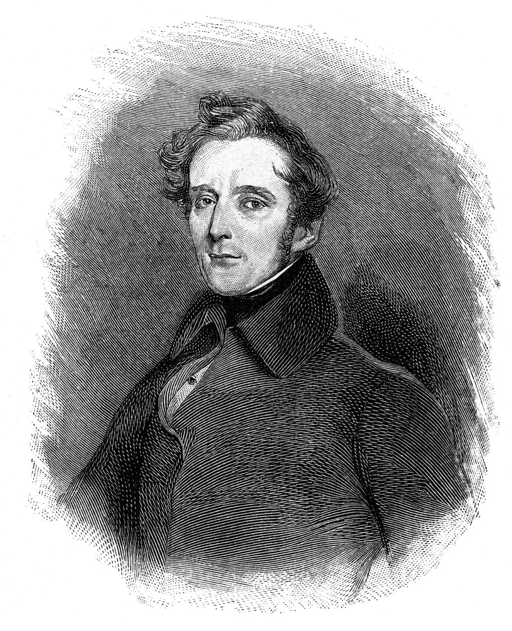 Alphonse de Lamartine 1790-1869, fransk forfatter, digter og politiker, 1900 af Unbekannt