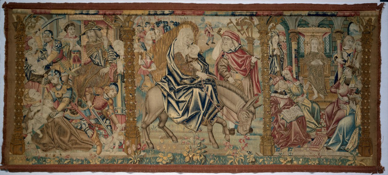 Alter Frontal: Scener fra Kristi barndom, ca. 1500. af Unbekannt