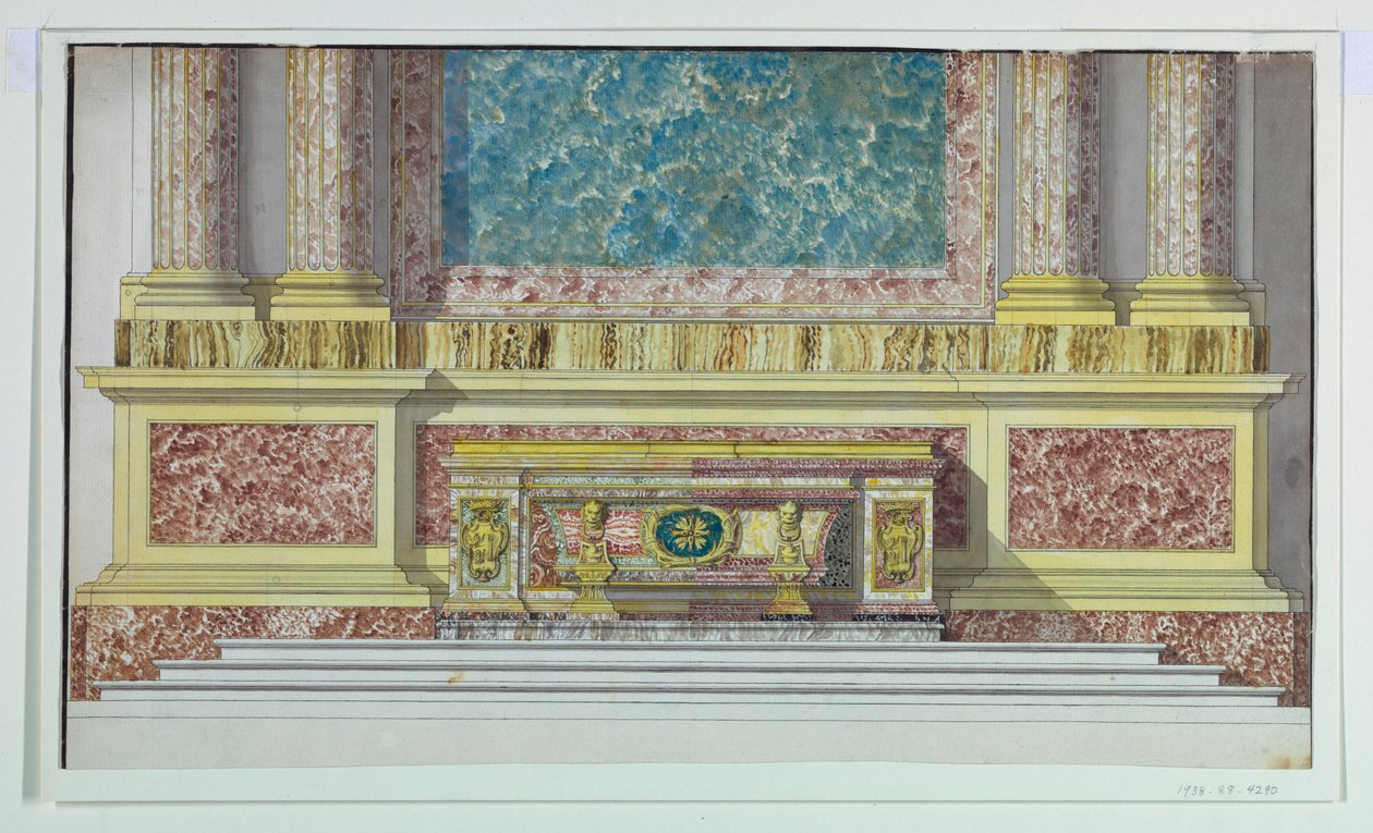Alter Mensa for Borghese -kapellet, Santa Maria Maggiore, Rom af Unbekannt